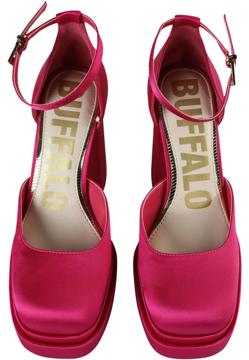 

Ботинки Buffalo на высоком каблуке " Buffalo Женское Buffalo May Dorsay Vegan Satin", цвет Magenta