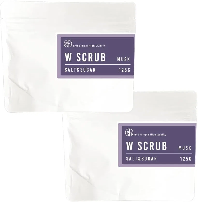 Скраб для тела двойной Salt & Sugar, and Simple High Quality, 250 г, мускус