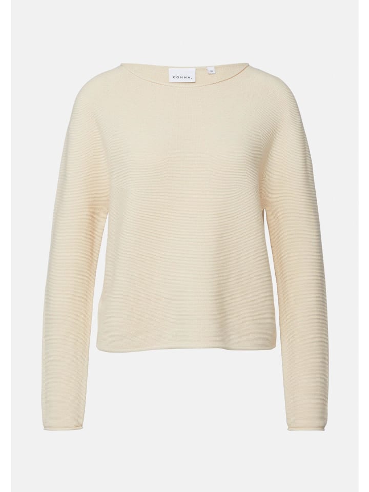 

Comma Вязаный свитер цвета 8102_бежевый