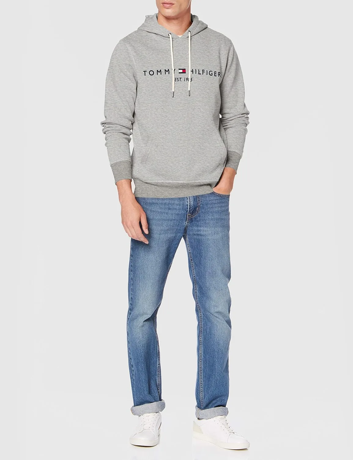 Толстовка Tommy Hilfiger с логотипом, утепленная флисом, черная — фото 2