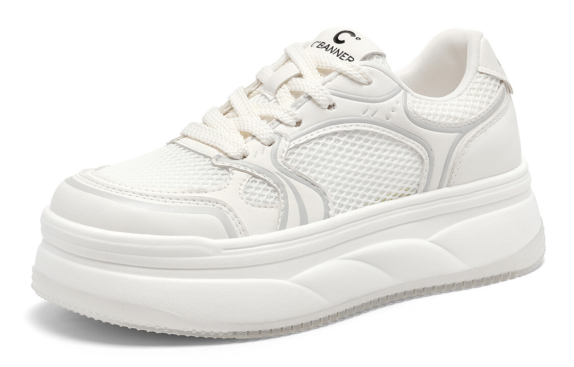 

Кроссовки C°BANNER Skateboarding Shoes Women's Low-top White, белый