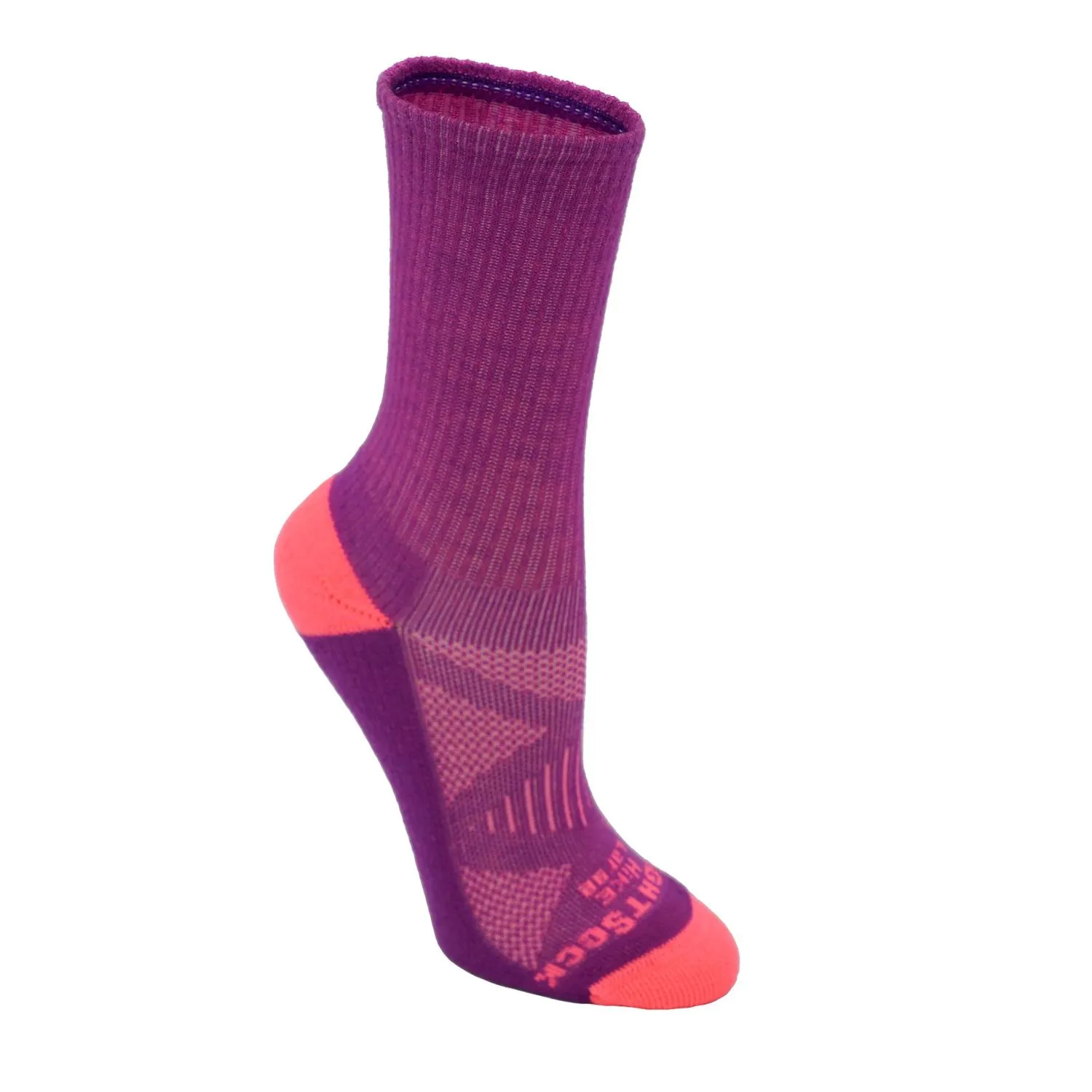 

Походные носки для детей WRIGHTSOCK, Plum/Pink