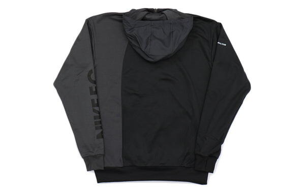 Толстовка alphabet logo printing zipper reflective hooded drawstring black gray blackgray Nike, черный — фото 2