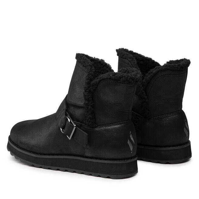 Ботинки женские Skechers CabinFeels зимние с мехом, черный — фото 3