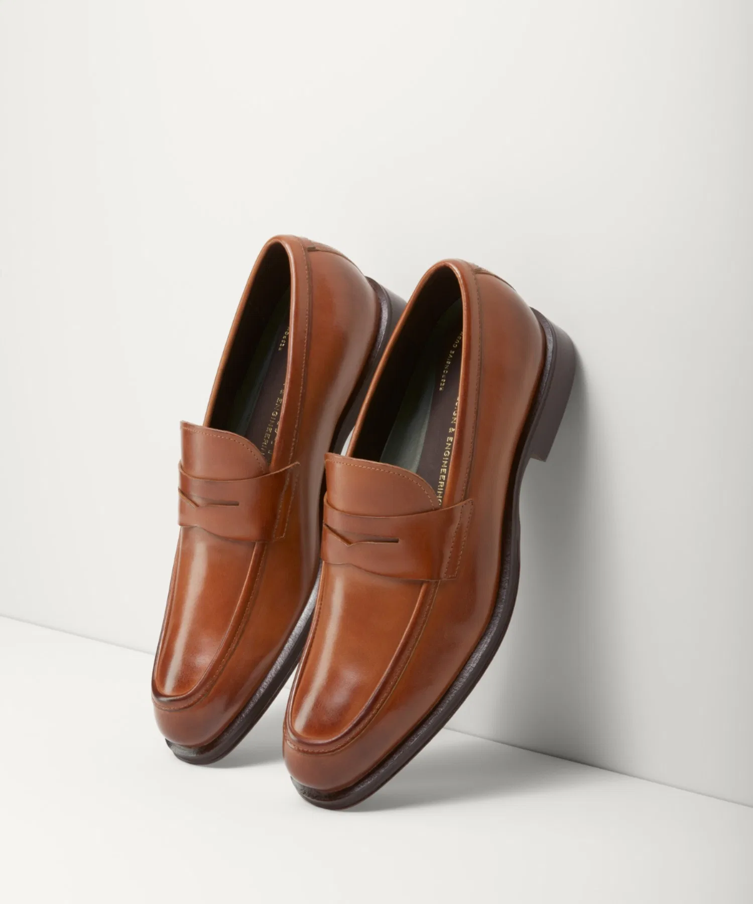 Мужские кожаные пенни лоферы Cole Haan коричневые