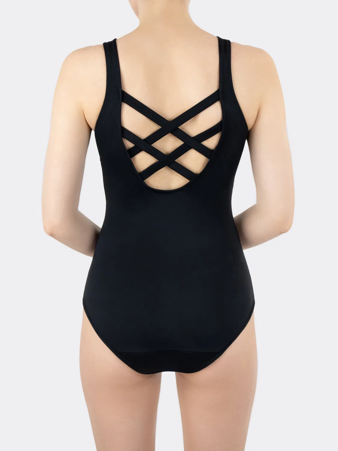 Купальник Mylily для подростков Badeanzug Racerback | Оранжевый/Синий в черном цвете — фото 3