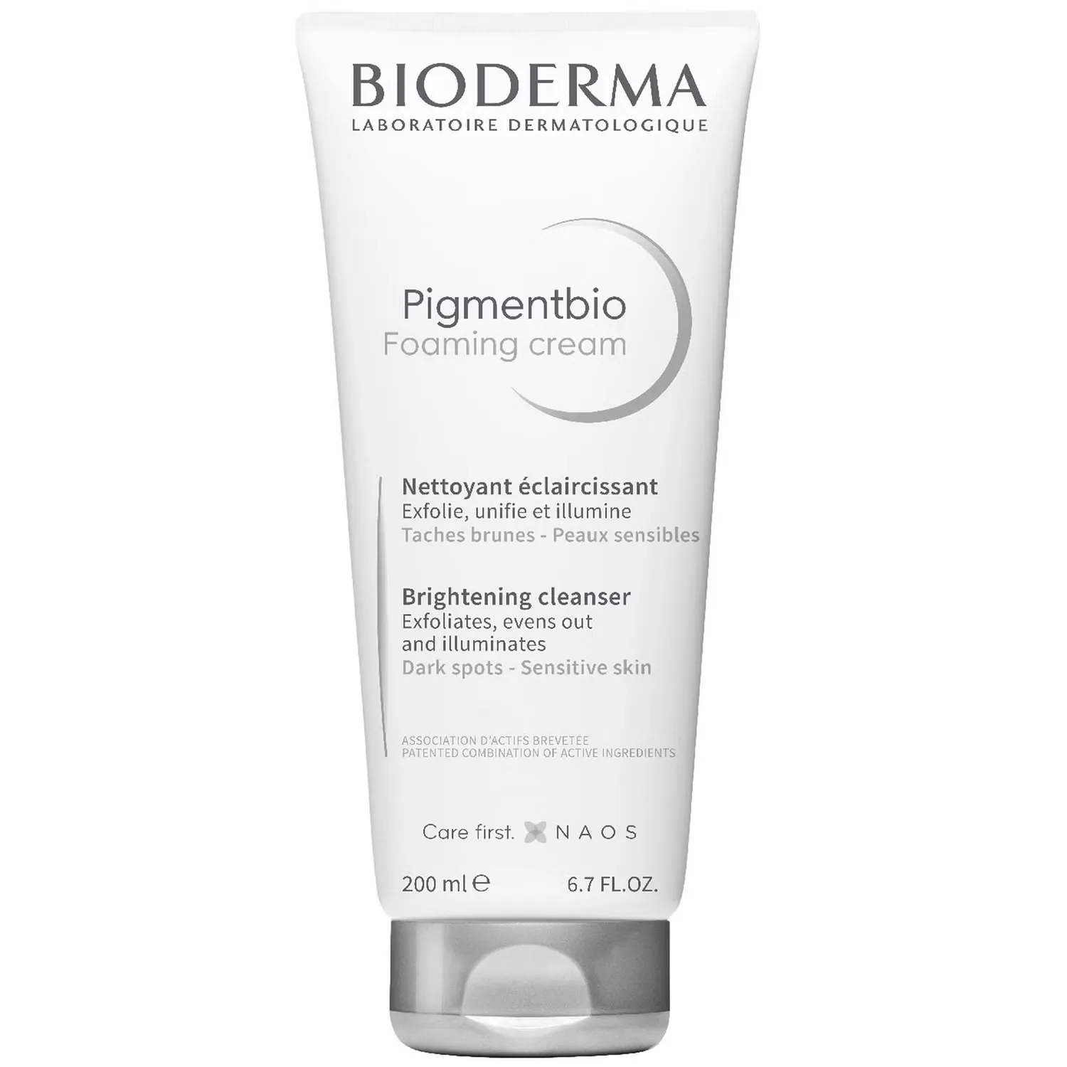 

Pigmentbio Foaming Cream Отшелушивающее очищающее средство для сияющей кожи. Bioderma