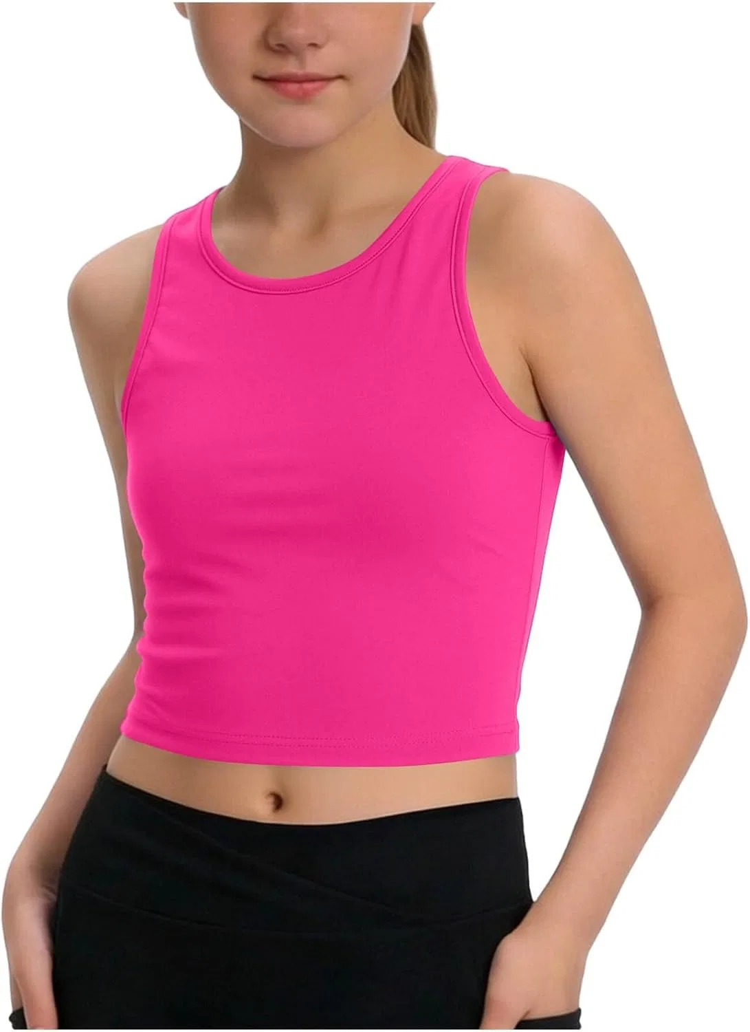 Детский топ-борцовка без рукавов Zzalalana, Hot Pink