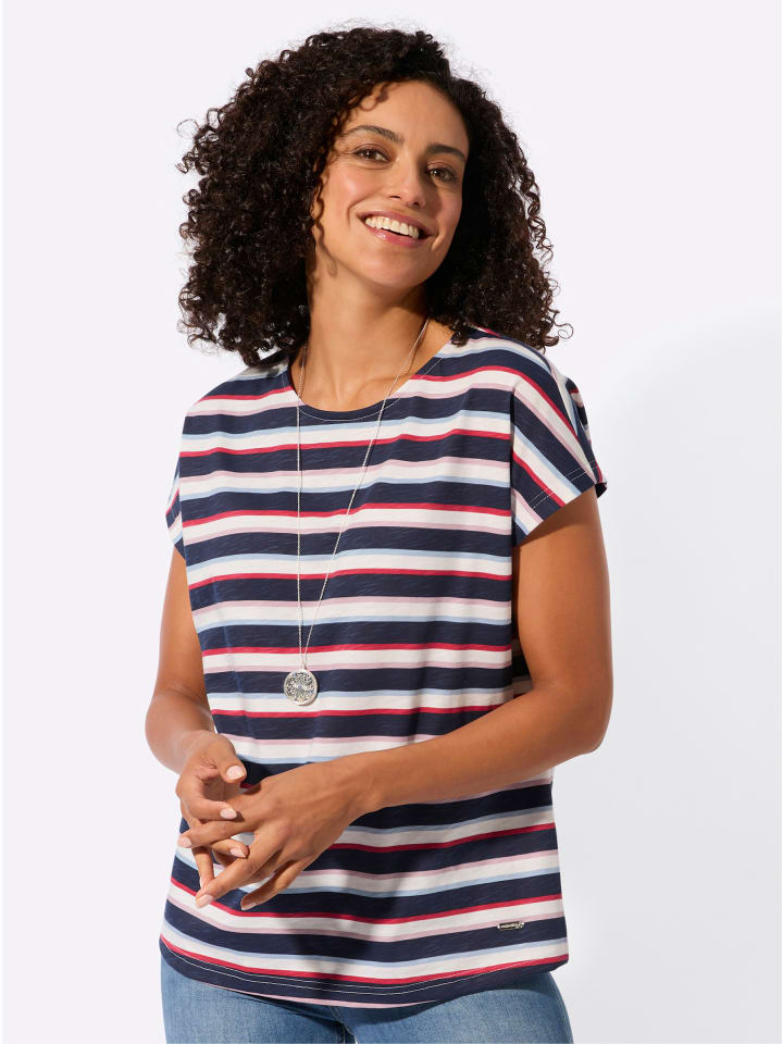 

Рубашка с принтом в темно-синем и экрю цветах WITT WEIDEN