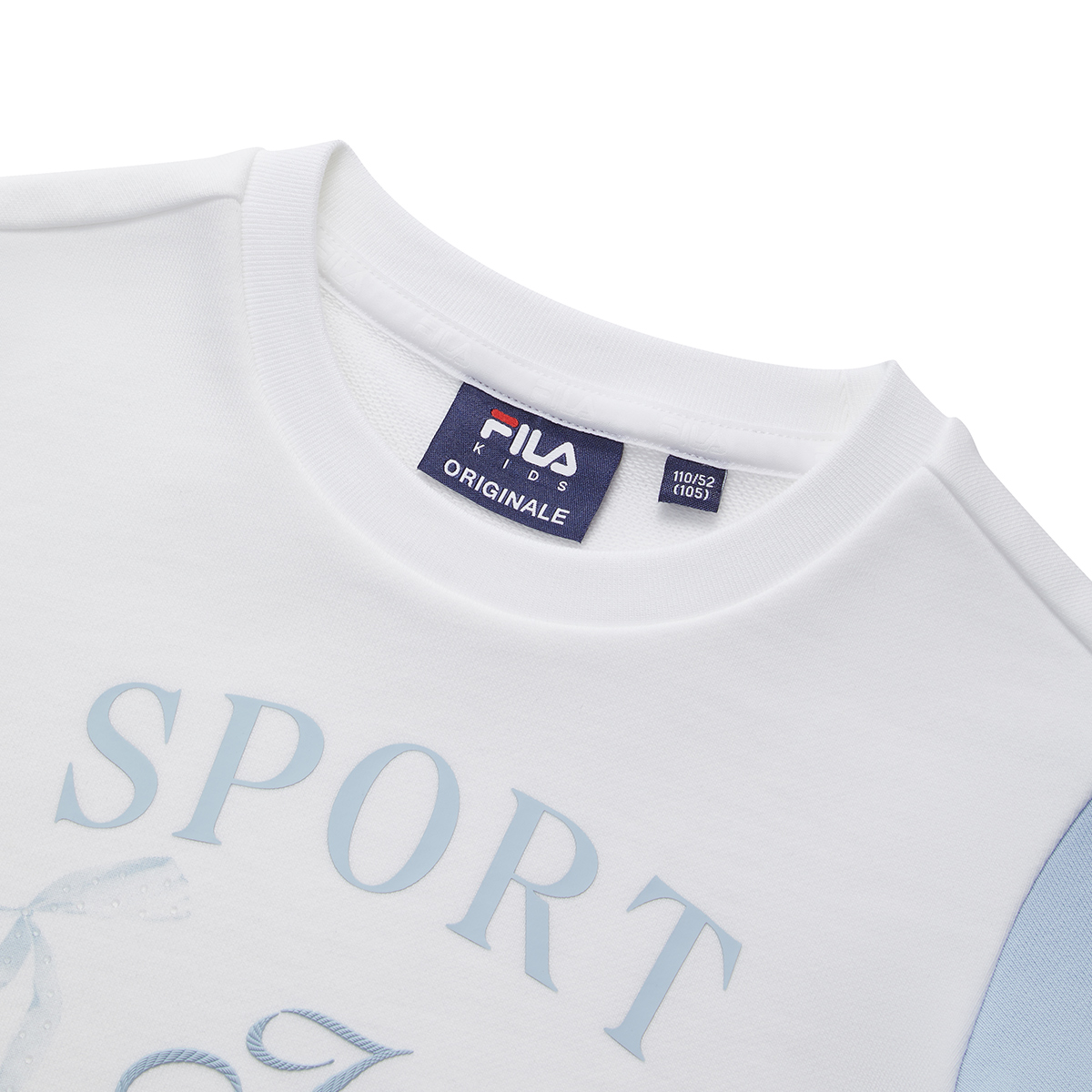 FILA KIDS Свитшот Standard White для детей 3-7 лет — фото 3