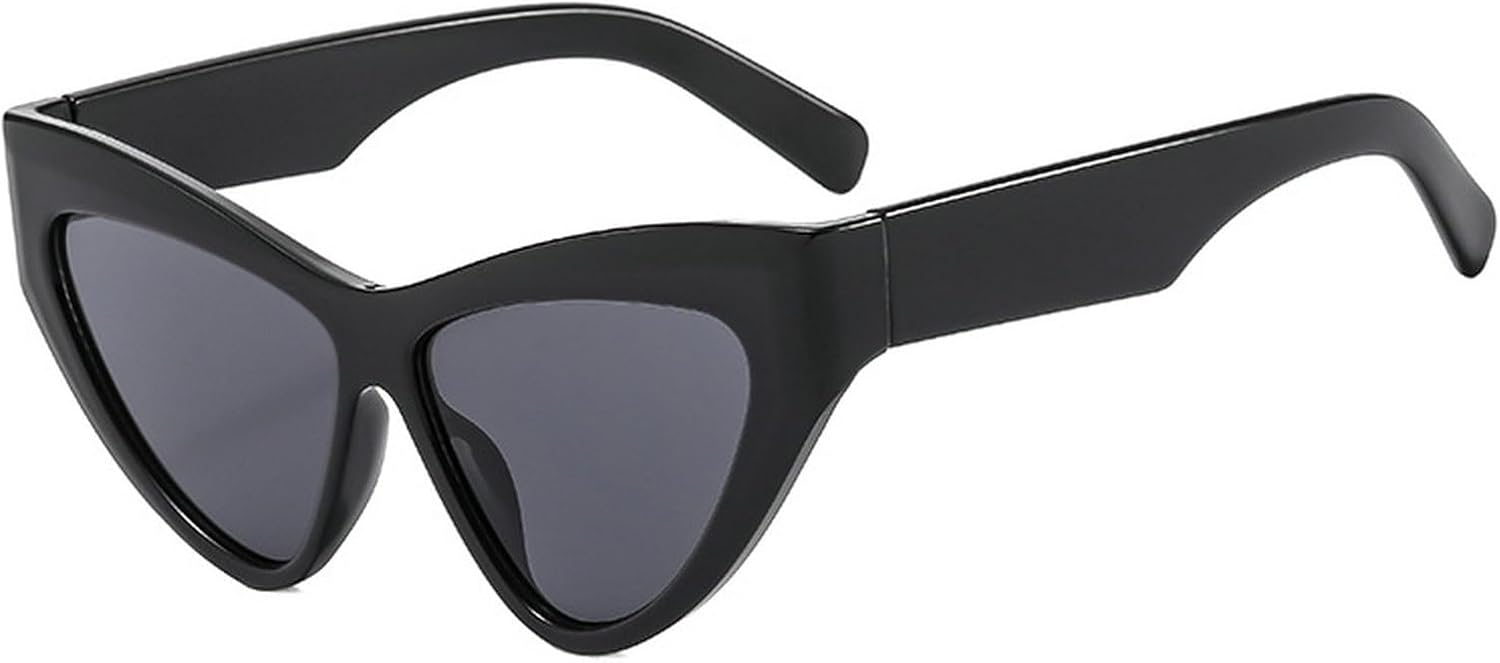 

Laureles Модные солнцезащитные очки с градиентным рисунком «кошачий глаз», защита от ультрафиолета UV400, винтажные зеленые и фиолетовые очки для мужчин, трендовые солнцезащитные очки, Black Grey