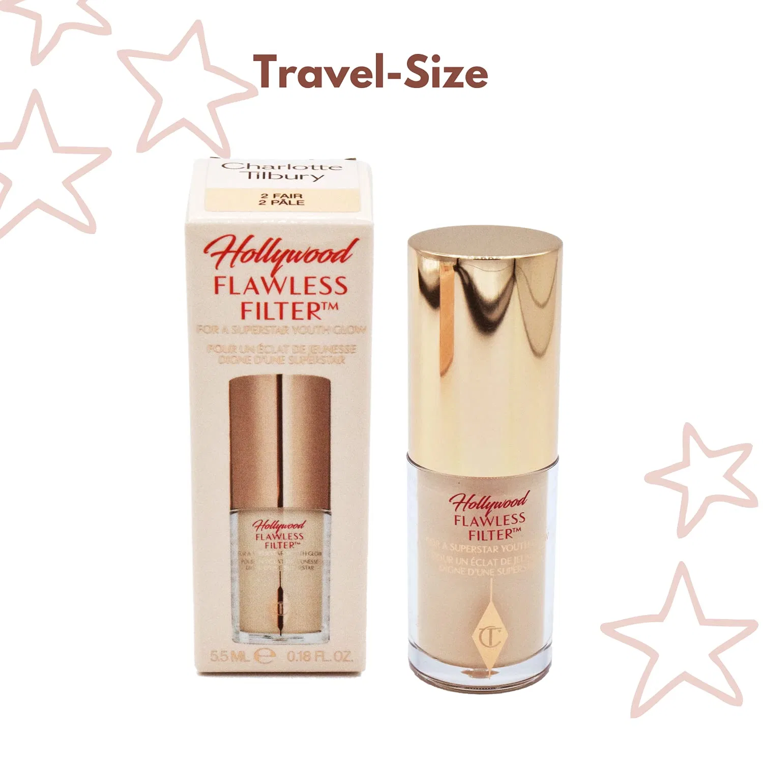 Мини-хайлайтер «Hollywood Flawless Filter» 2 Fair от Charlotte Tilbury Charlotte Tilbury, Fair — фото 3