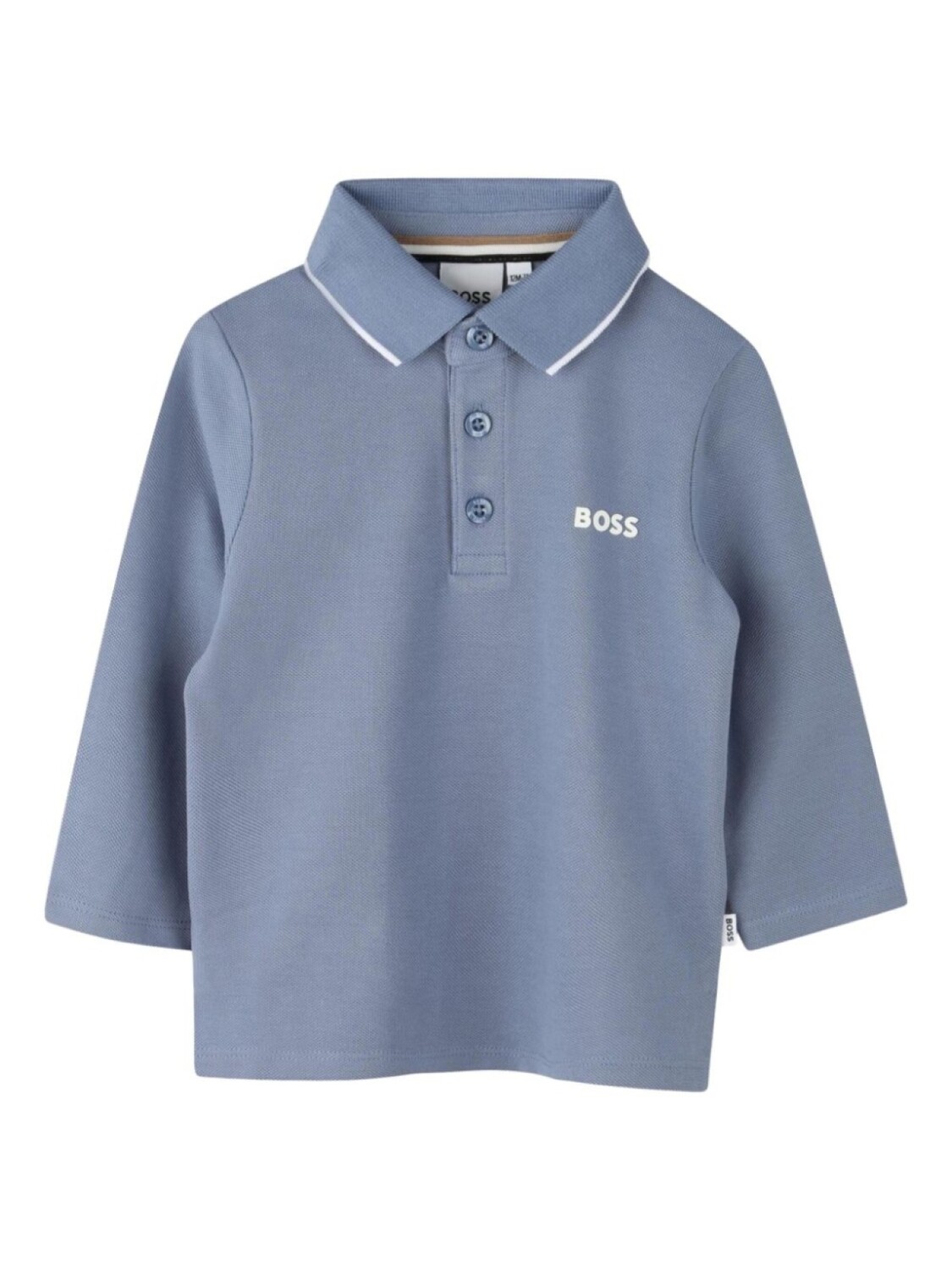 

BOSS Kidswear рубашка поло с логотипом, синий