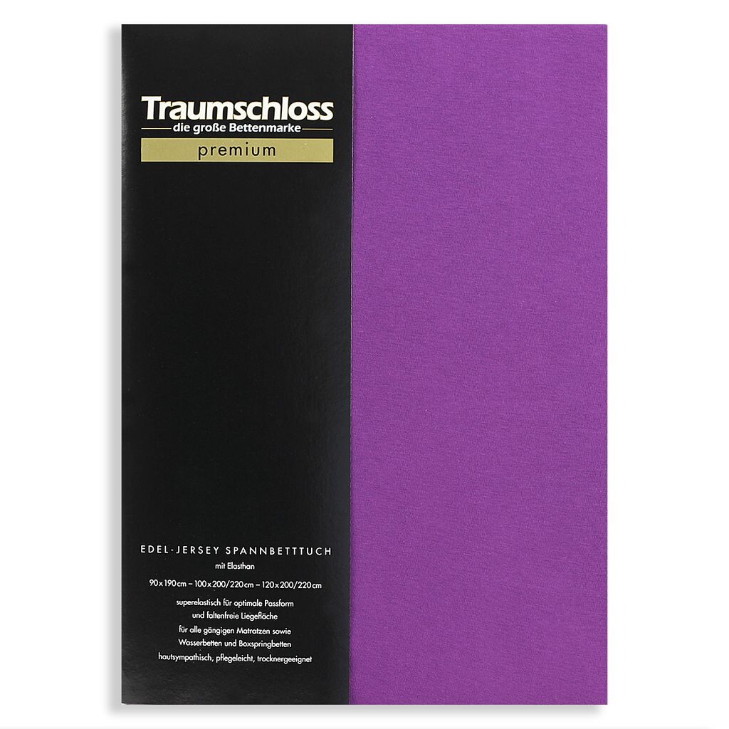 

Простыня Traumschloss premium из благородного джерси 140-160 x 200-220 см фиолетового цвета 165 г/м², 95 % чесаный хлопок Mako, 5 % эластан, Фиолетовый, Простыня Traumschloss premium из благородного джерси 140-160 x 200-220 см фиолетового цвета 165 г/м², 