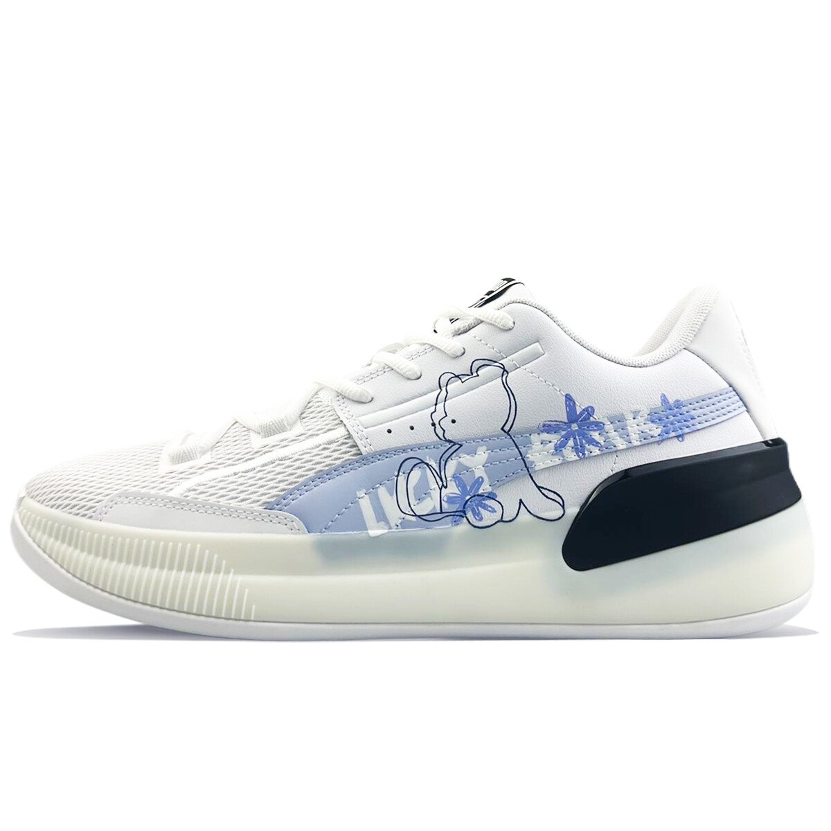 

Баскетбольные кроссовки Clyde Hardwood мужские с низким верхом сиреневые Puma