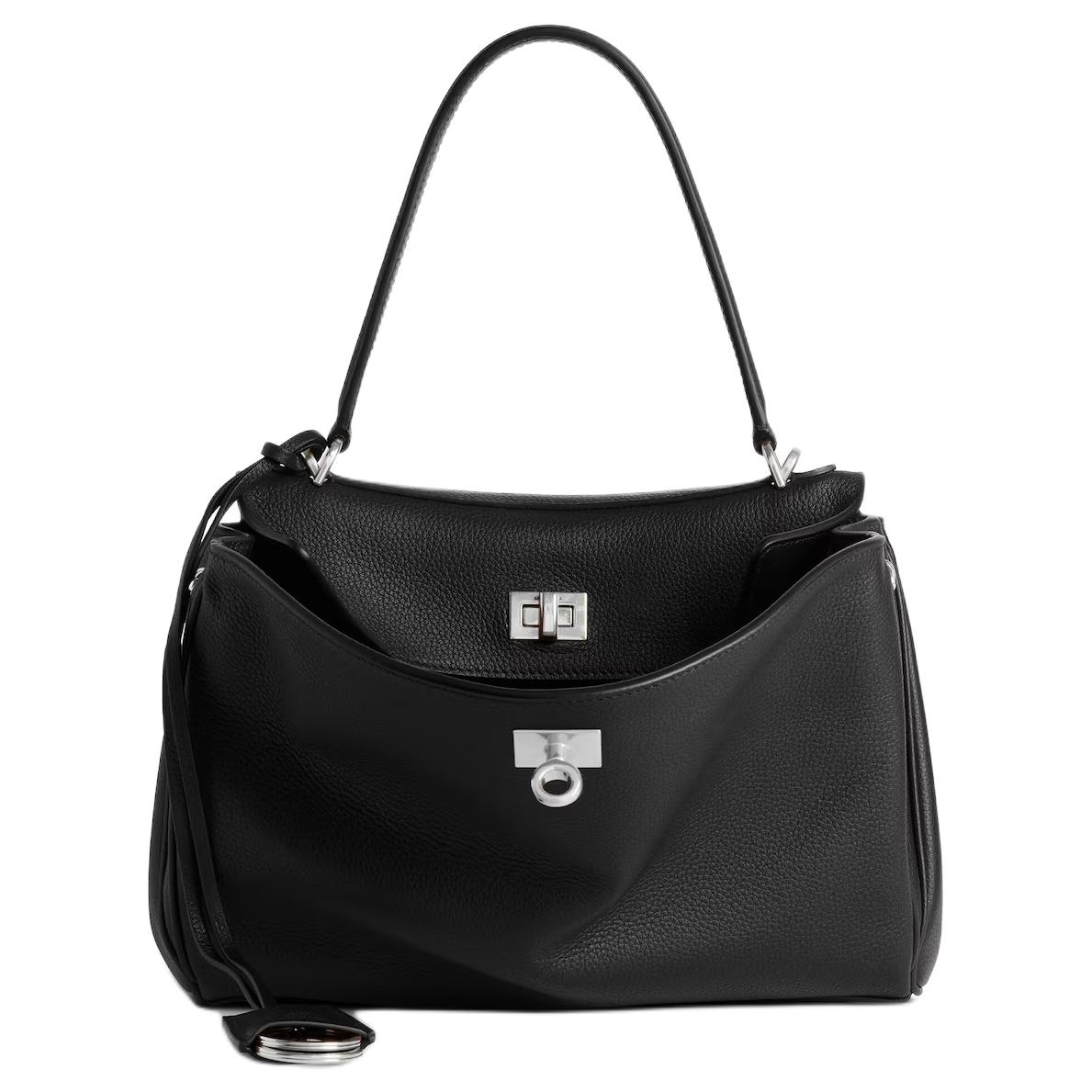 

Balenciaga Сумка женская маленькая на одно плечо Rodeo Grain Calfskin черная