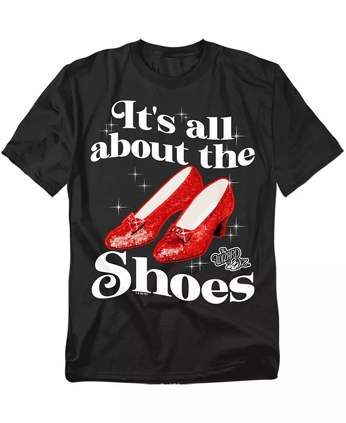 

Большой и высокий футболка All About The Shoes Wizard Of Oz, черный