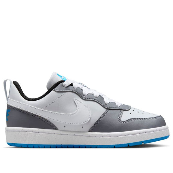 Кроссовки court borough low recraft 'platinum cool grey photo blue' Nike, мультиколор — фото 2