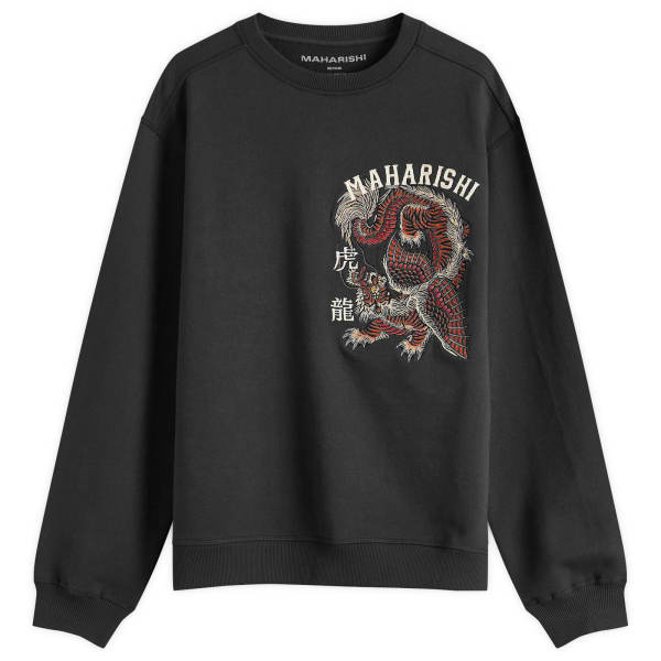 

Толстовка с вышитым тигром и драконом Maharishi, черный