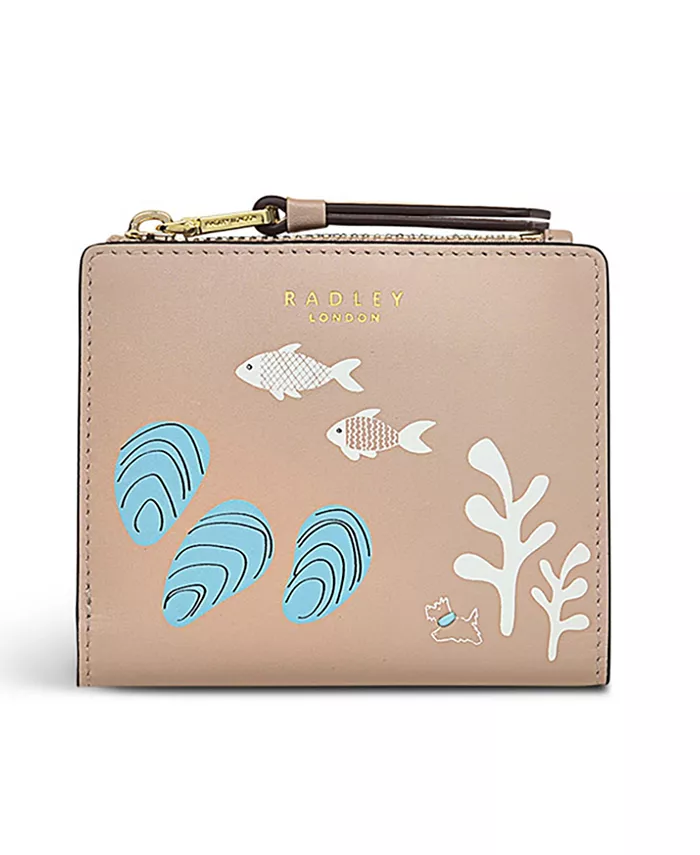 

Маленький бифолд-кошелек для плавания в море Radley London, коричневый/бежевый