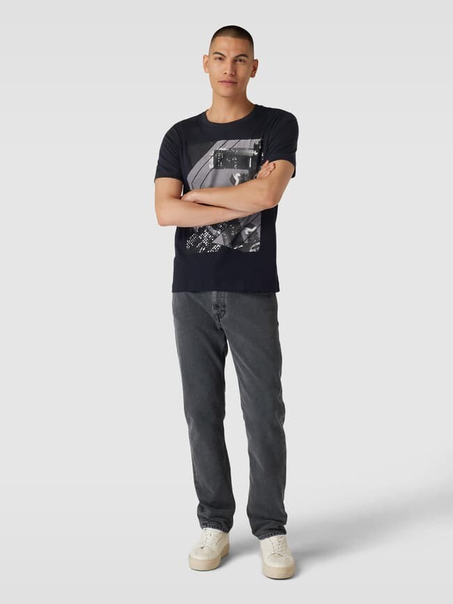 

Футболка с мотивным принтом Esprit, черный