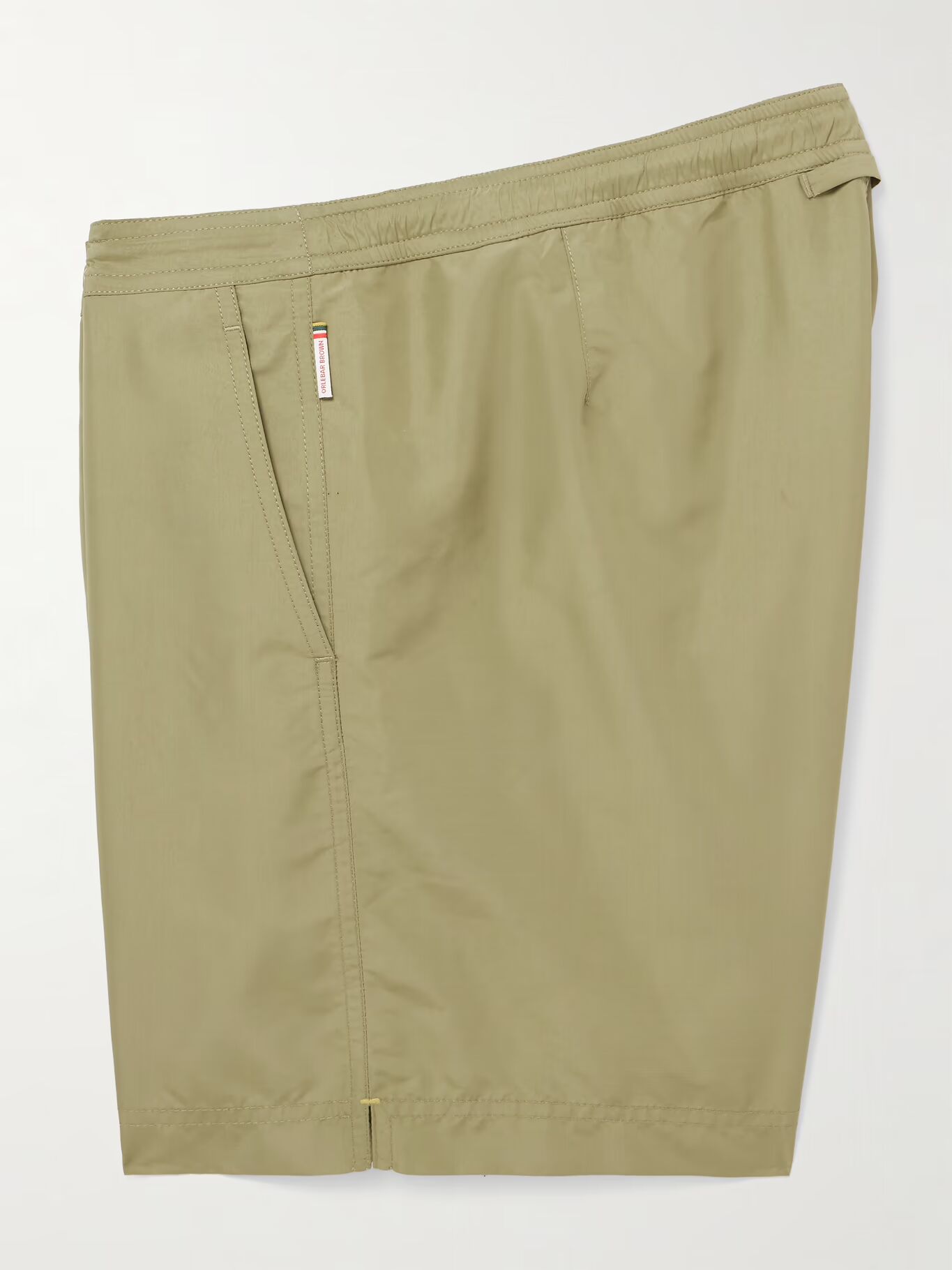 

Шорты для плавания Bulldog Slim-Fit средней длины из переработанного материала ORLEBAR BROWN, зеленый