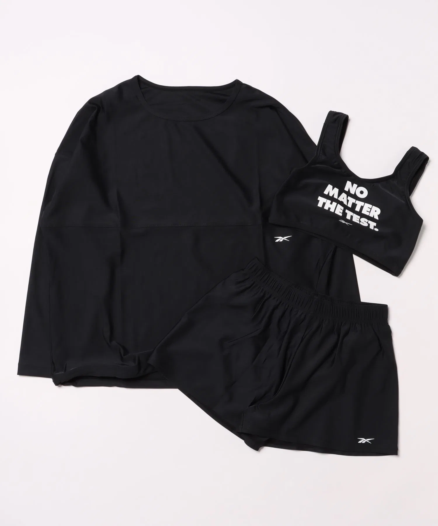 [Reebok] Детский купальник-рашгард из трех частей