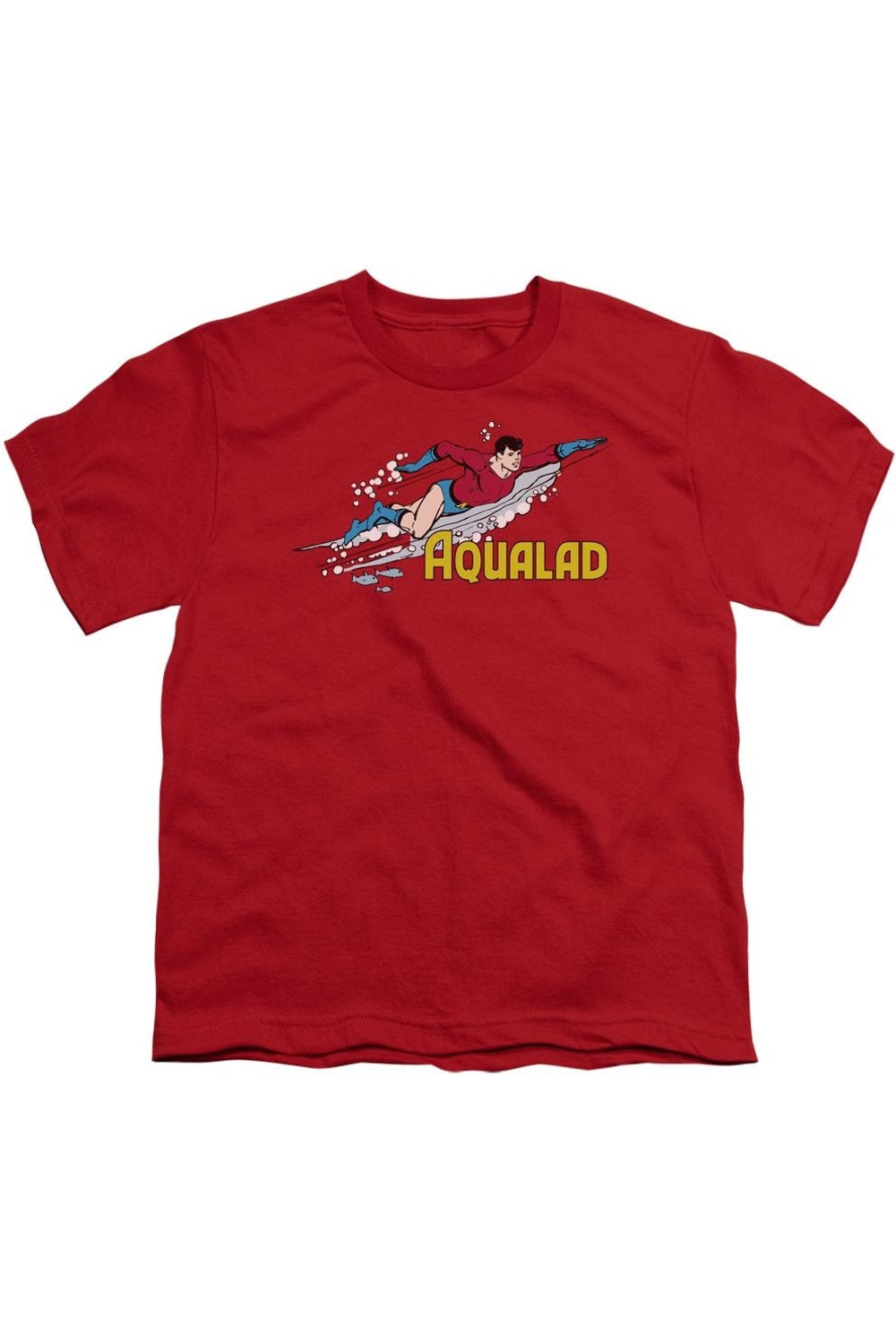 

Футболка с коротким рукавом для детей DC Comics Aqualad Gildan, красный