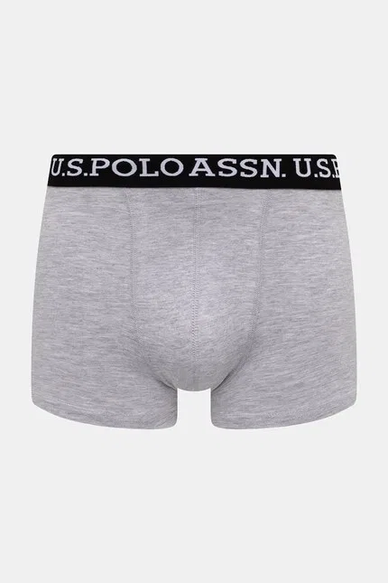 Боксеры 3 шт U.S. Polo Assn, серый — фото 3