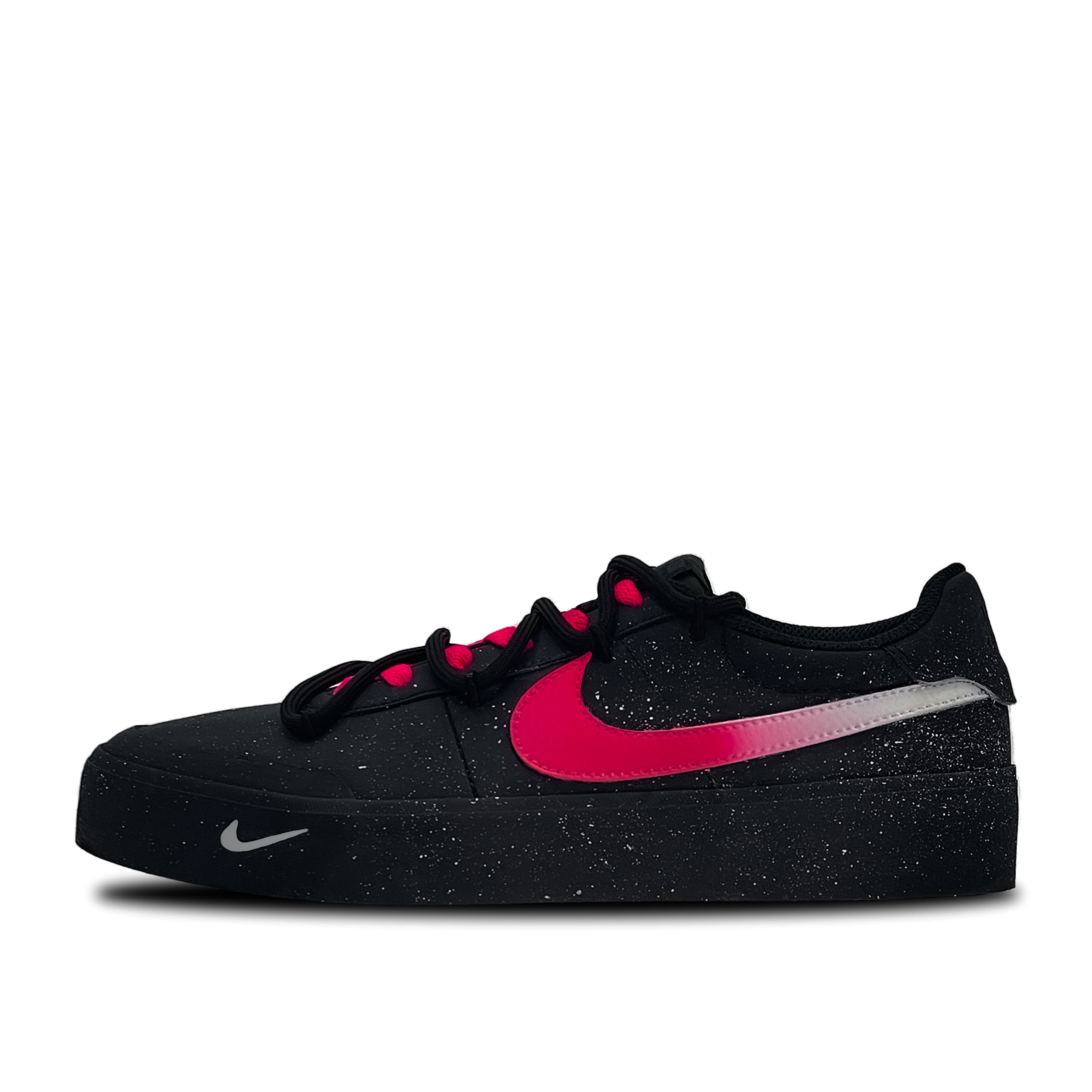 

Nike Кроссовки для скейтборда Shooting Stars Court Shot Red, износостойкие, низкие, мужские, черно-красные