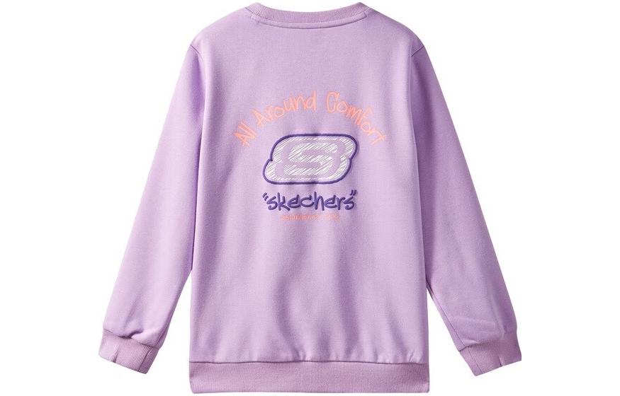 Свитшот для младших школьников Skechers, Лавандовый/00KC — фото 3