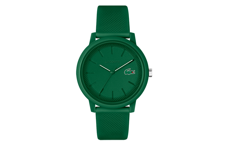 

LACOSTE Часы 12.12 Collection Wrist Watch Quartz Movement Silicone Strap 42mm Green Dial Men's Watch