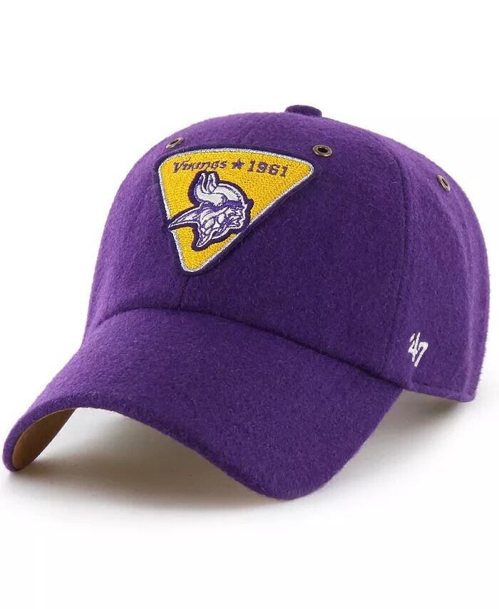

Мужская и женская фиолетовая кепка Minnesota Vikings Field Goal Clean Up Adjustable '47 Brand