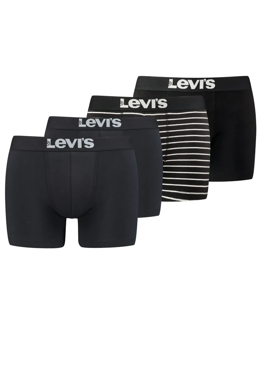 

Боксёры Levi's (4 шт. в упаковке), с широким поясом с логотипом, белый