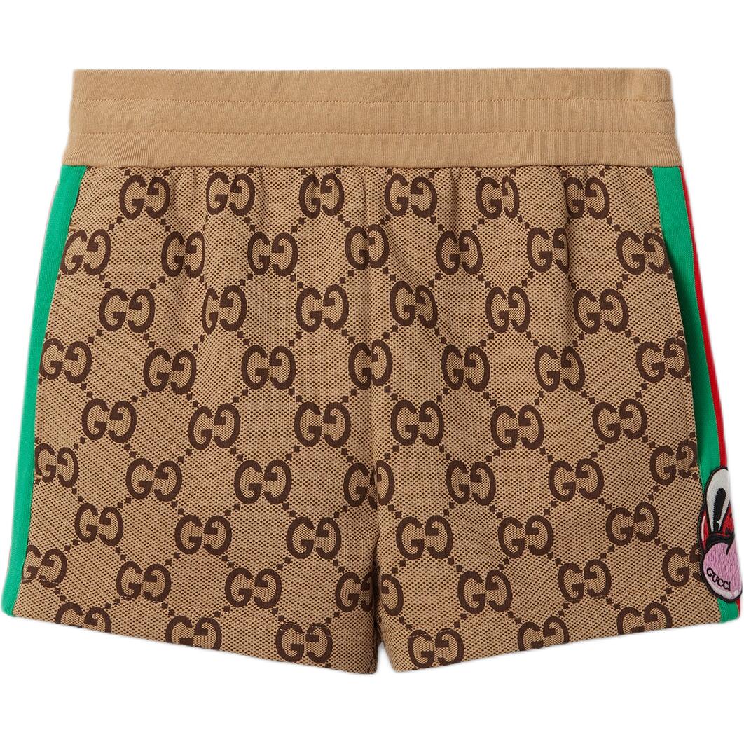 

Повседневные шорты женские цвета кэмел GUCCI, Camel