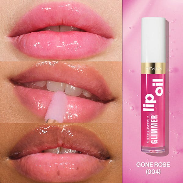 Увлажняющий бальзам для губ REVLON Super Lustrous Glimmer Lip Oil, 004 Gone Rose — фото 2