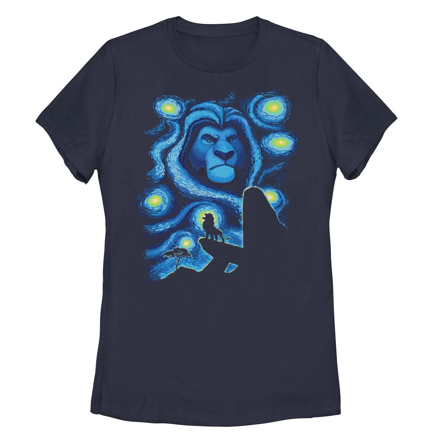 

Детская футболка Disney's King Lion King Mufasa Starry Night Pride Rock с рисунком Licensed Character