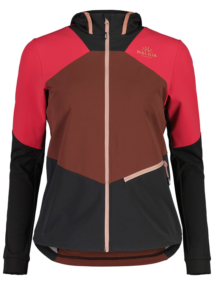 

Куртка софтшелл MarlingM Maloja, цвет braun/schwarz/pink