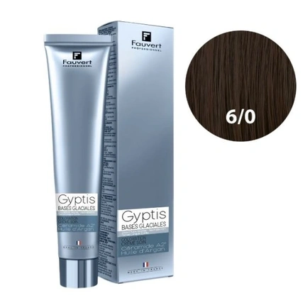 

Крем для волос Gyptis Color Care Cream No. 6/0-C, холодный темно-русый, ледяной - 100 мл Fauvert