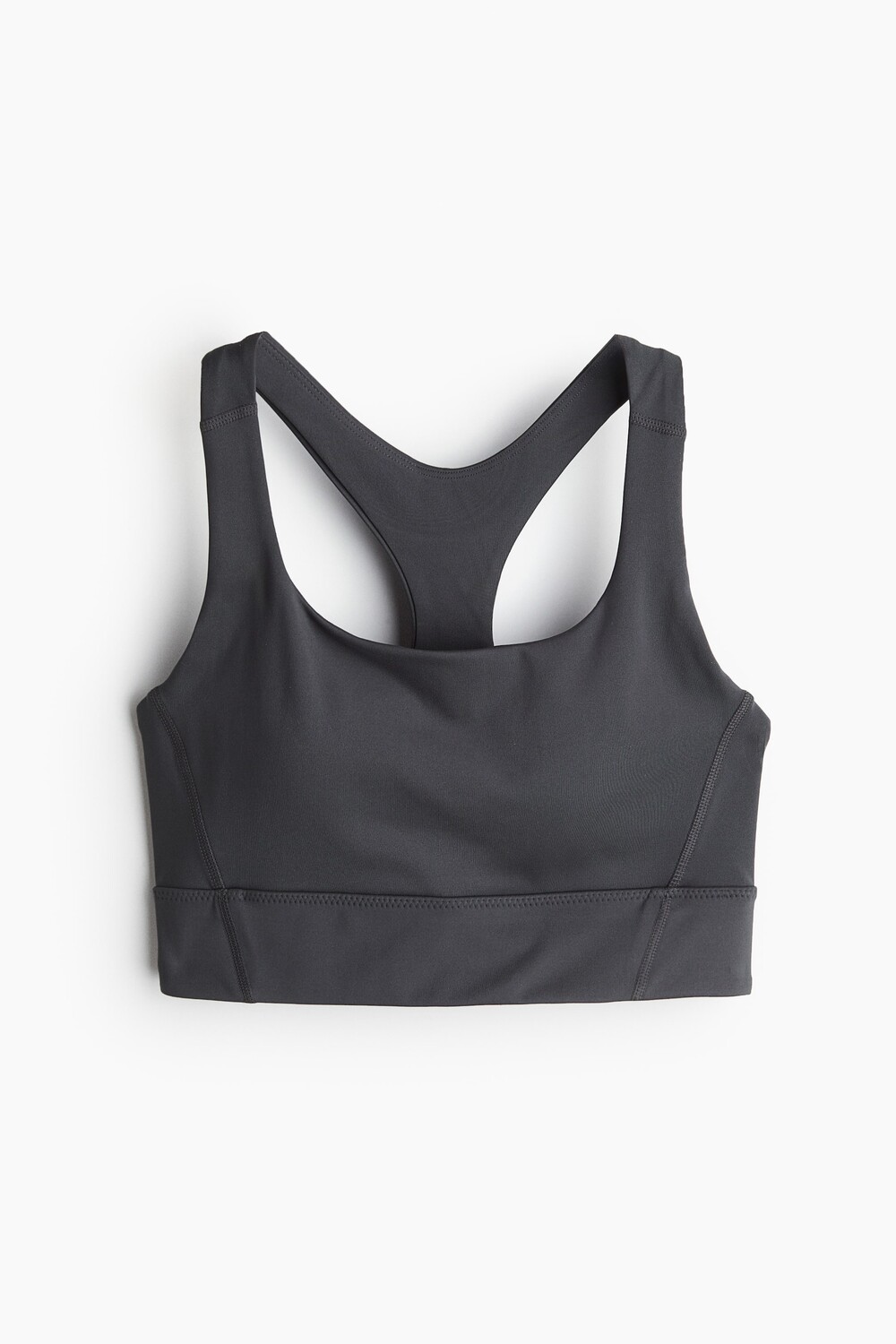 

Спортивный бюстгальтер из материала Drymove средней поддержки. H&M, серый