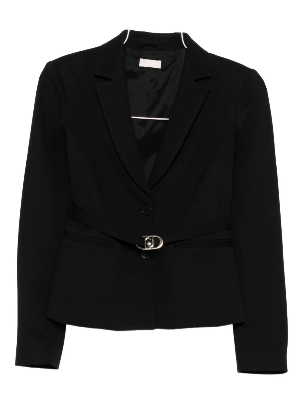 

Однобортный пиджак с поясом LIU JO, черный