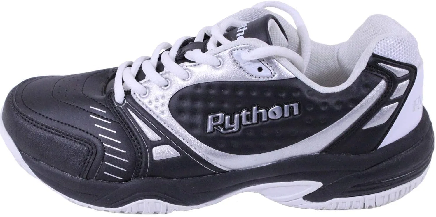 Python Racquetball Кроссовки Python Deluxe Indoor Pumps (Racquetball, Squash, Badminton, Pickleball, Volleyball) (Low and Centre) (Black & White, Non-Slip) — фото 4