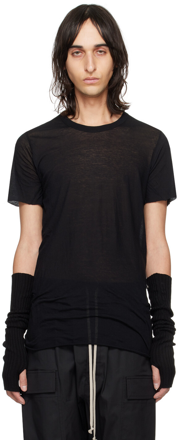 

Черная базовая футболка Rick Owens, цвет Black