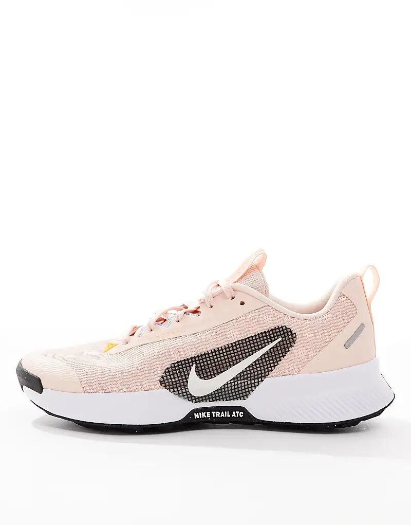 Кроссовки Juniper Trail 3 розового и белого цвета Nike Running — фото 2