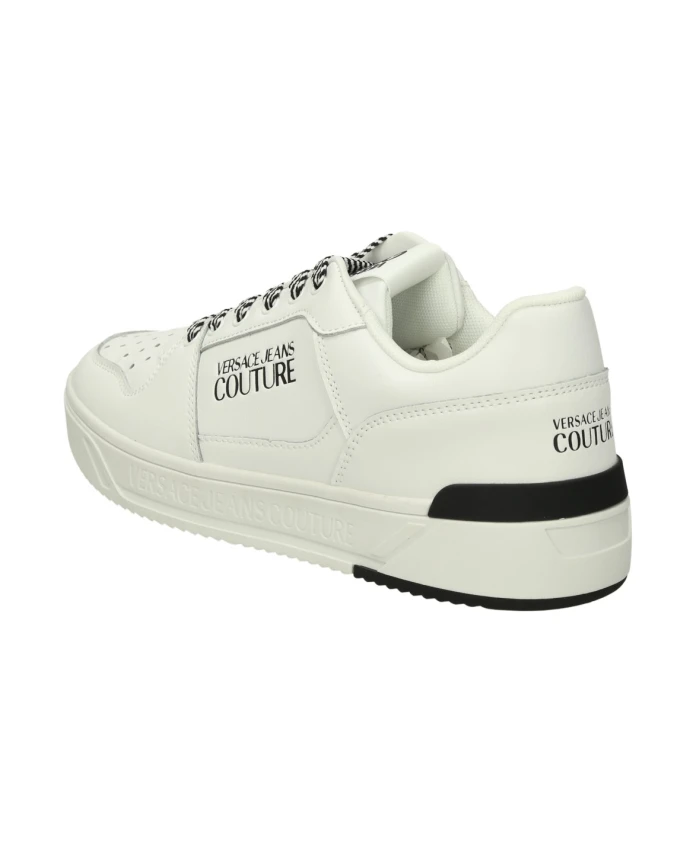 Низкие кожаные кроссовки со съемной стелькой Versace Jeans Couture, белый — фото 2