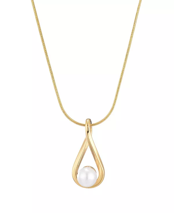 

Ожерелье с подвеской из культивированного жемчуга Adornia, white