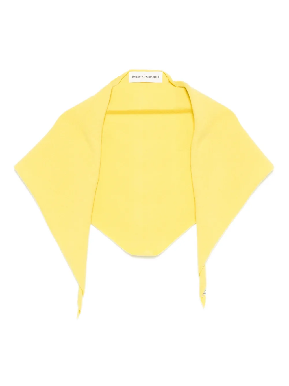 

Треугольный шарф №35 extreme cashmere, желтый