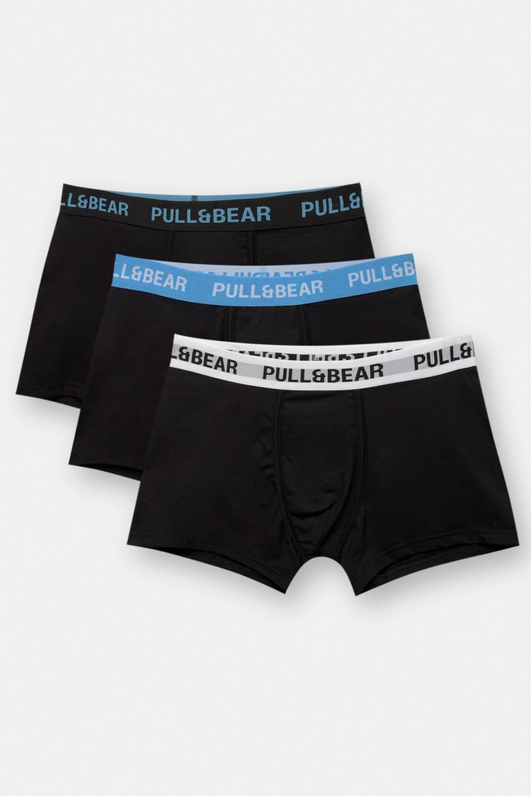 

Упаковка из 3 трусов-боксеров pull&bear Pull And Bear, мультиколор