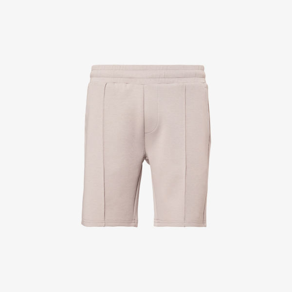 

Повседневные шорты из хлопкового микса с декоративными швами Everyday Luxe Arne, серый