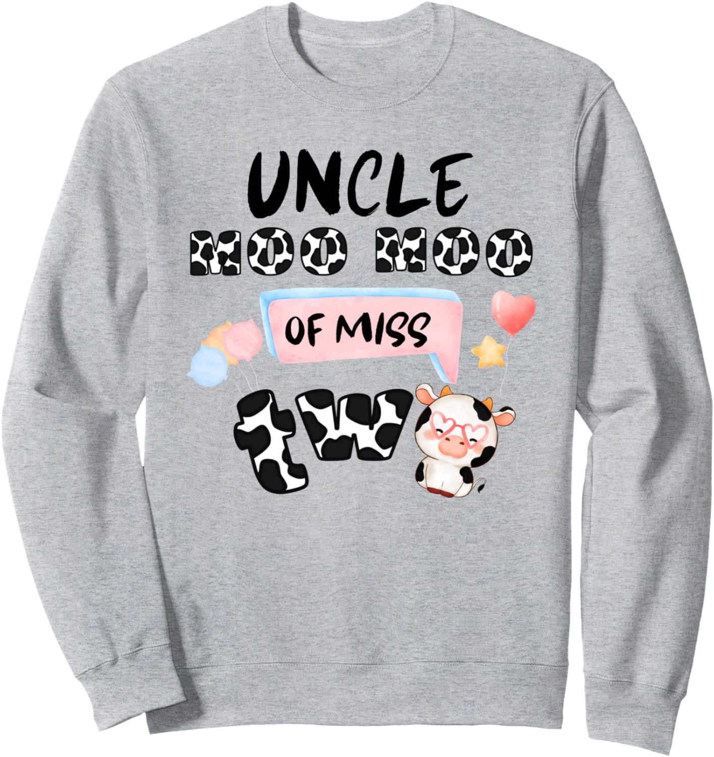 

Розовая толстовка с изображением коровы и дяди Му, мне два года, для девочек на второй день рождения Family Look Farm Midwestern Girl Decorations